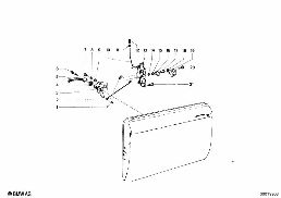 Commande de porte/serrure de porte avant diagram for BMW 1502-2002tii 1602