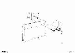 FRONT DOOR-HINGE/DOOR BRAKE diagram for BMW 700LS