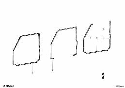 DOOR WEATHERSTRIP diagram for BMW 700LS