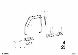 FRONT DOOR-WINDOW FRAME/MOUNTING PARTS diagram for BMW 1502-2002tii 2002