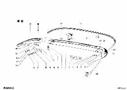 Προφυλακτήρας πίσω diagram for BMW 1502-2002tii 2002