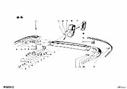 Bumper achter USA diagram for BMW 1502-2002tii 1602