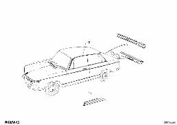 Διακοσμητικές λωρίδες diagram for BMW 1502-2002tii 2002