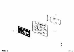 TYPE PLATE / NOTICE LABEL diagram for BMW 2500-3.3Li 3.0Si
