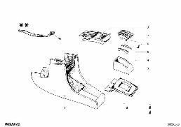 Mittenkonsole diagram for BMW 1502-2002tii 2002