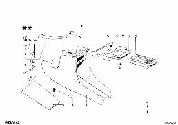 Centre console diagram for BMW 1502-2002tii 2002