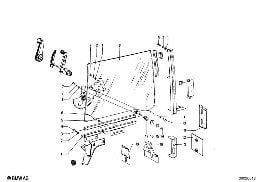 Οδηγός τζαμιού μπροστά diagram for BMW 1502-2002tii 2002