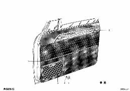 Панель обшивки двери/деревян.планка Пд diagram for BMW 1502-2002tii 2002
