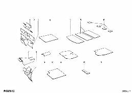 Ηχομονωτική επένδυση diagram for BMW 1502-2002tii 2002