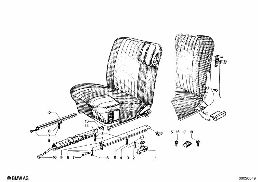 SEAT RAIL diagram for BMW 1502-2002tii 1802