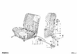 FITTING F RECLINING FRONT SEAT diagram for BMW 1502-2002tii 1802