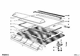 SLIDING ROOF diagram for BMW 1502-2002tii 2002