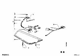 ELECTR.DRIVE SLIDING ROOF diagram for BMW 1502-2002tii 2002