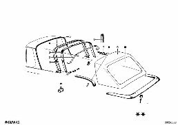 FOLDING TOP diagram for BMW 1502-2002tii 2002
