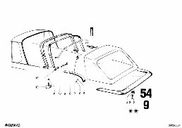 FOLDING TOP diagram for BMW 1502-2002tii 2002
