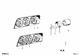 Όργανα/πρόσθετα εξαρτήματα diagram for BMW 1502-2002tii 2002
