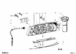 Όργανα/πρόσθετα εξαρτήματα diagram for BMW 1502-2002tii 2002