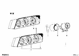 Όργανα/πρόσθετα εξαρτήματα diagram for BMW 1502-2002tii 2002