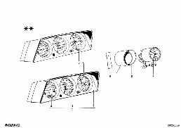 Instrumenten/aanbouwdelen diagram for BMW 1502-2002tii 1602