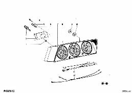 Όργανα/πρόσθετα εξαρτήματα diagram for BMW 1502-2002tii 2002