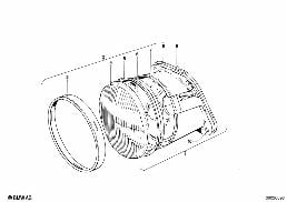 HEADLIGHT diagram for BMW 1502-2002tii 2002
