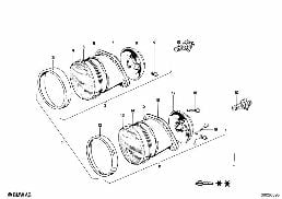 HEADLIGHT diagram for BMW 1502-2002tii 2002