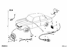 ADDITIONAL HEADLIGHT diagram for BMW 1502-2002tii 2002