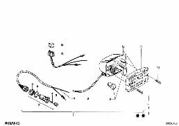 REAR FOG LIGHT diagram for BMW 1502-2002tii 2002