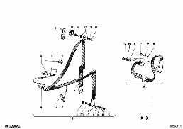 SAFETY BELT FRONT diagram for BMW 1502-2002tii 2000tii