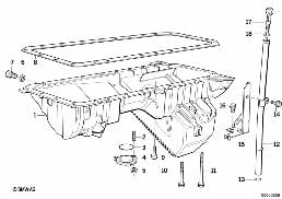 OIL PAN/OIL LEVEL INDICATOR