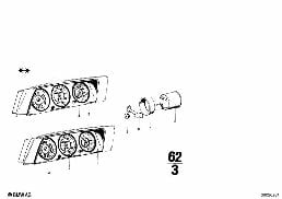 Όργανα/πρόσθετα εξαρτήματα diagram for BMW 1502-2002tii 2002