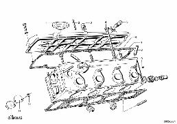 CYLINDER HEAD diagram for BMW 1500-2000CS 1800ti