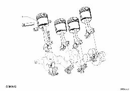 PISTON diagram for BMW 1500-2000CS 1800ti