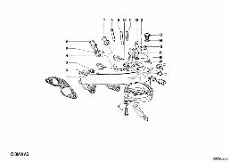 ท่อร่วมไอดี diagram for BMW 1500-2000CS 1800