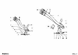 EXHAUST SYSTEM diagram for BMW 1500-2000CS 1800ti