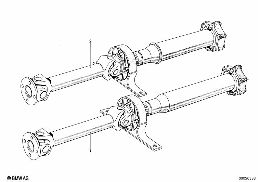 DRIVE SHAFT,UNIV.JOINT/CENTER MOUNTING