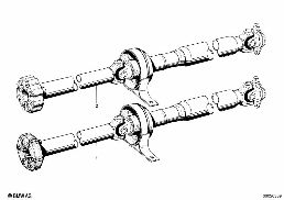 DRIVE SHAFT,UNIV.JOINT/CENTER MOUNTING diagram for BMW 1500-2000CS 2000tii