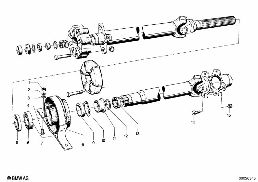DRIVE SHAFT,UNIV.JOINT/CENTER MOUNTING diagram for BMW 1500-2000CS 2000tii