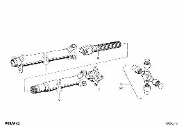 DRIVE SHAFT,UNIV.JOINT/CENTER MOUNTING diagram for BMW 1500-2000CS 2000tii