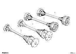OUTPUT SHAFT diagram for BMW 1500-2000CS 1800