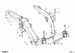 REAR AXLE CARRIER diagram for BMW 1500-2000CS 1800