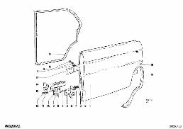 REAR DOOR - HINGE/DOOR BRAKE