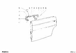REAR DOOR - HINGE/DOOR BRAKE