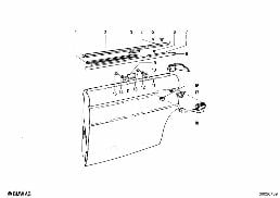 REAR DOOR - HINGE/DOOR BRAKE