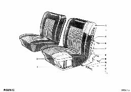 SINGLE PARTS OF FRONT SEAT CONTROLS