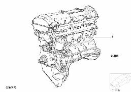 Motor diagram for BMW 5 Series E34 525ix