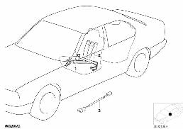 Chauffage de siège diagram for BMW 5 Series E39 525td