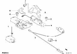Tylna klapa/System zamykania diagram for BMW 5 Series E39 520d