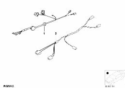 Opravný kabel zadní výklopné dveře diagram for BMW 3 Series E36 323ti