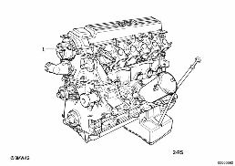Motor diagram for BMW 3 Series E36 325tds